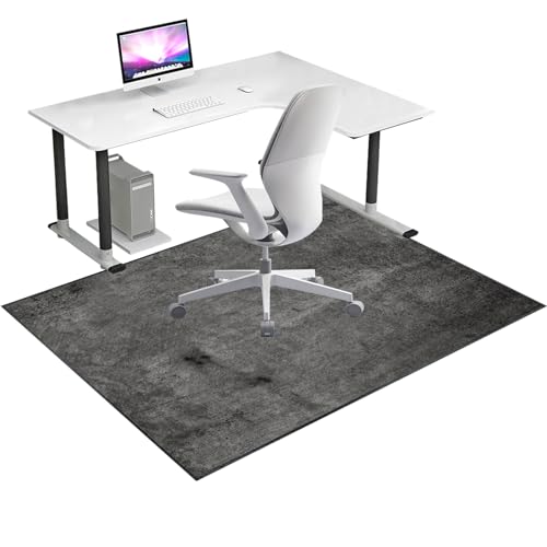 ENHS Bürostuhl Unterlage 120 x 150 cm, Stuhlmatte Bürostuhlmatte für harten Boden, Gaming-Stuhlmatten, niedriger Flor, Schreibtischstuhlmatte, Schreibtischstuhl Unterlage, Bodenschutzmatte von ENHS