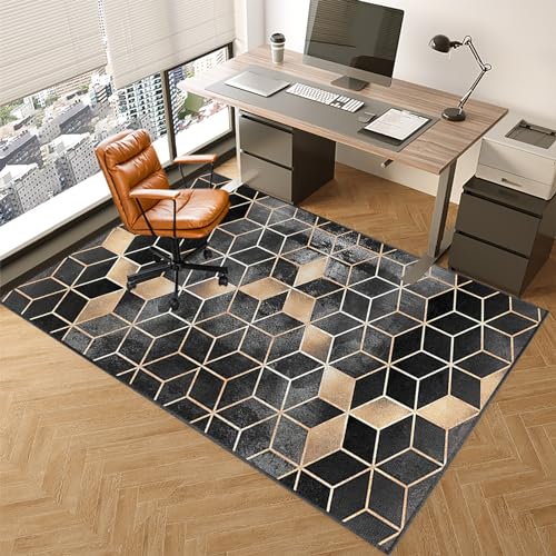 ENHS Bürostuhl Unterlage rutschfest, Bodenschutzmatte für Hartböden, Bodenmatte, Bodenschutz, Unterlegmatte, Boden schutzmatten Gaming, Schutzmatte für Laminat, Parkett, Hartböden 120 x 140 cm von ENHS