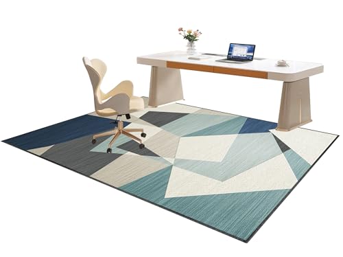 ENHS Gaming Teppich Stuhlunterlage, Bodenschutzmatte Bürostuhl, 80 x 120 cm, für Hartböden und Teppiche von ENHS