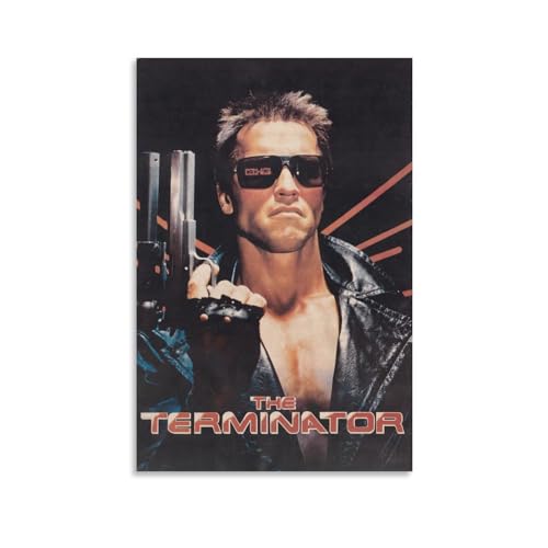 Arnold Schwarzenegger The Terminator T800 Poster Dekorative Malerei Leinwand Wandkunst Wohnzimmer Poster Schlafzimmer Malerei,Wandkunst Bilddruck Moderne Familienzimmer Dekor 08x12inch(20x30cm) von ENILSA