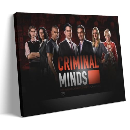 ENILSA Criminal Minds Kunstfan-Leinwand-Poster, dekoratives Gemälde, Leinwand-Wandposter und Kunstdruck, modernes Familienschlafzimmer-Dekor-Poster, 40 x 60 cm von ENILSA