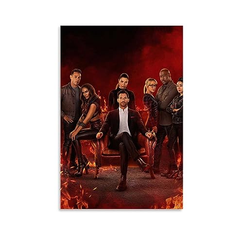 ENILSA Lucifer Bühnen-Foto-Leinwand-Poster, dekoratives Gemälde, Leinwand-Wandposter und Kunstdruck, modernes Familienschlafzimmer-Dekor-Poster, 30 x 45 cm von ENILSA