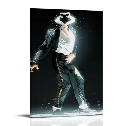 ENILSA Michael Jackson Dancer Poster Dekorative Malerei Leinwand Wandkunst Wohnzimmer Poster Schlafzimmer Malerei,Wandkunst Bilddruck Moderne Familienzimmer Dekor 20x30inch(50x75cm) von ENILSA