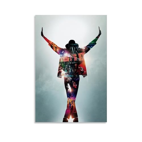 ENILSA Michael Jackson Poster Dekorative Malerei Leinwand Wandkunst Wohnzimmer Poster Schlafzimmer Malerei,Wandkunst Bilddruck Moderne Familienzimmer Dekor 16x24inch(40x60cm) von ENILSA