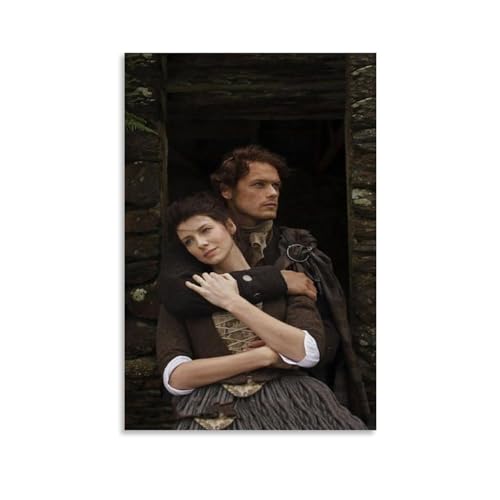 ENILSA Outlander Actor Art Poster Dekorative Malerei Leinwand Wandkunst Wohnzimmer Poster Schlafzimmer Malerei,Wandkunst Bilddruck Moderne Familienzimmer Dekor 12x18inch(30x45cm) von ENILSA
