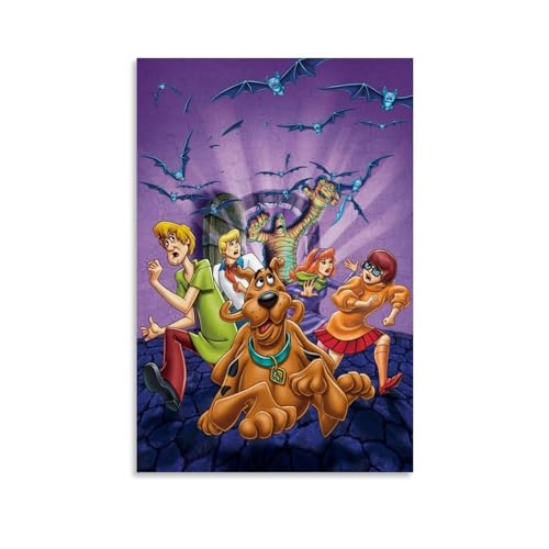 ENILSA Scooby Doo 1969 Poster Dekorative Malerei Leinwand Wandkunst Wohnzimmer Poster Schlafzimmer Malerei,Wandkunst Bilddruck Moderne Familienzimmer Dekor 12x18inch(30x45cm) von ENILSA