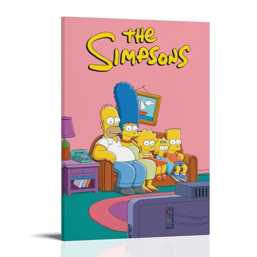 ENILSA The Simpsons Family Poster Dekorative Malerei Leinwand Wandkunst Wohnzimmer Poster Schlafzimmer Malerei,Wandkunst Bilddruck Moderne Familienzimmer Dekor 12x18inch(30x45cm) von ENILSA