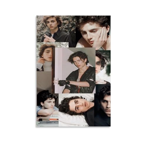 ENILSA Timothee Chalamet Poster Dekorative Malerei Leinwand Wandkunst Wohnzimmer Poster Schlafzimmer Malerei,Wandkunst Bilddruck Moderne Familienzimmer Dekor 12x18inch(30x45cm) von ENILSA