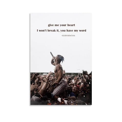 ENILSA Xxxtentacion Live Poster Dekorative Malerei Leinwand Wandkunst Wohnzimmer Poster Schlafzimmer Malerei,Wandkunst Bilddruck Moderne Familienzimmer Dekor 16x24inch(40x60cm) von ENILSA