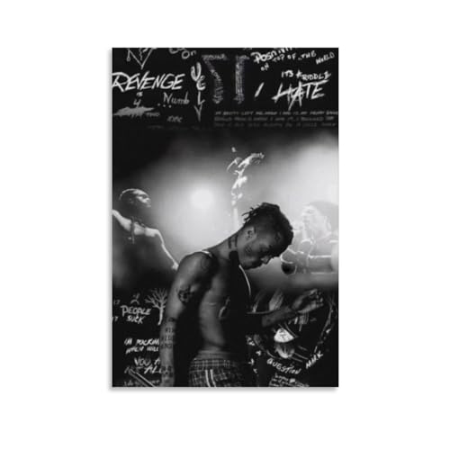 ENILSA Xxxtentacion Musician Poster Dekorative Malerei Leinwand Wandkunst Wohnzimmer Poster Schlafzimmer Malerei,Wandkunst Bilddruck Moderne Familienzimmer Dekor 16x24inch(40x60cm) von ENILSA