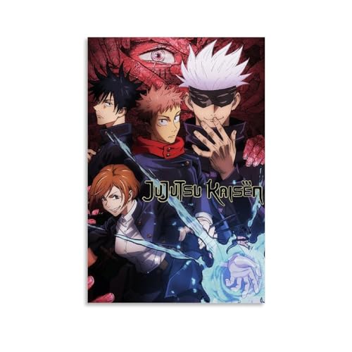 Jujutsu Kaisen Japanese Cartoon Anime Poster Poster Dekorative Malerei Leinwand Wandkunst Wohnzimmer Poster Schlafzimmer Malerei,Wandkunst Bilddruck Moderne Familienzimmer Dekor 08x12inch(20x30cm) von ENILSA