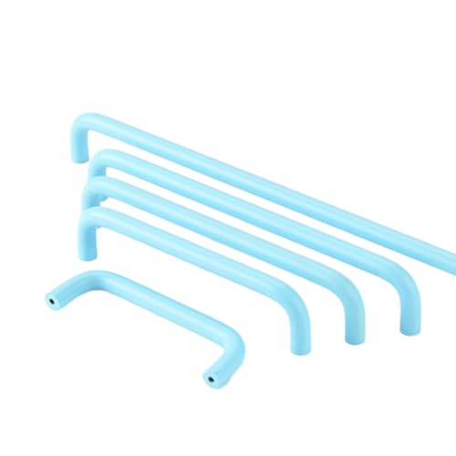 ENIXWH 10 Stück Möbelgriffe Bogengriff Schrankgriff Zinklegierung Bunt Schubladengriff Handgriff für Bücherschrank Kleiderschrank Schublade (Blau, Bohrlochabstand: 160mm) von ENIXWH