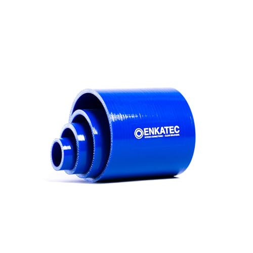 ENKATEC® 100mm Silikonschlauch Ladeluftschlauch Turboschlauch Kühlerschlauch ID 8-114mm *Größe wählbar*, Farbe :Blau, Innendurchmesser:70mm von ENKATEC STRONG CONNECTIONS - CLEAR SOLUTIONS