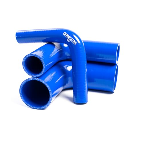 ENKATEC® 90° Silikonschlauch Silikonbogen Ladeluftschlauch Turboschlauch Kühlerschlauch ID 13-114mm *Größe wählbar*, Farbe :Blau, Innendurchmesser:41mm von ENKATEC STRONG CONNECTIONS - CLEAR SOLUTIONS