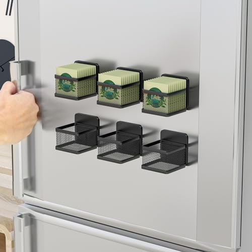 Magnetischer Teebeutel-Organizer – Set mit 6 stilvollen Metall-Tee-Haltern für Kühlschrank, Theke oder Küchenregal – perfekte Geschenkidee für Teeliebhaber Magnetischer Teebeutel-Organizer – Set mit 6 stilvollen Metall-Tee-Haltern für Kühlschrank, Theke oder Küchenregal – perfekte Geschenkidee für Teeliebhaber von ENKUY