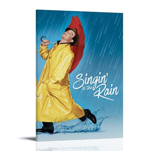 ENLLVKCBR Filmposter "Singin' In The Rain" (1952), 3 Poster, dekoratives Gemälde, Leinwand, Wandposter und Kunstdruck, moderne Familienschlafzimmer-Dekoration, Poster, 30 x 45 cm von ENLLVKCBR