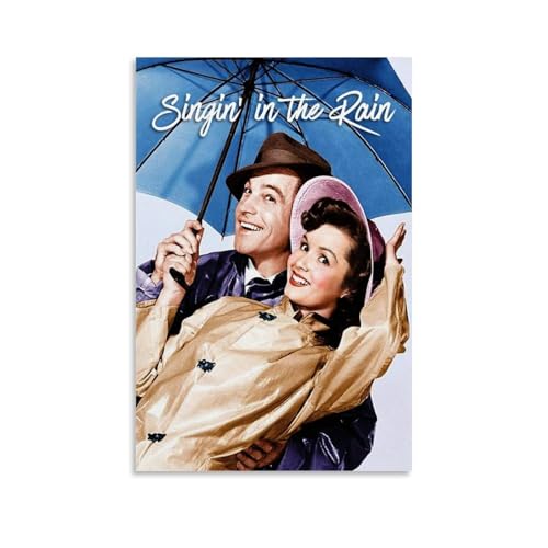 ENLLVKCBR Filmposter "Singin' In The Rain" (1952), 6 Poster, dekoratives Gemälde, Leinwand, Wandposter und Kunstdruck, moderne Familienschlafzimmer-Dekoration, Poster, 20 x 30 cm von ENLLVKCBR