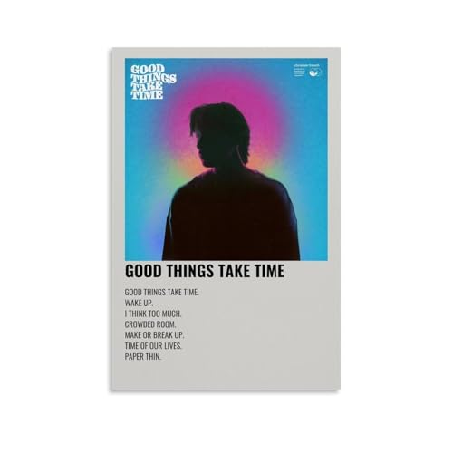 ENLLVKCBR Musikposter "Good Things Take Time", dekoratives Gemälde, Leinwand, Wandposter und Kunstdruck, moderne Familienschlafzimmer-Dekoration, Poster, 20 x 30 cm ENLLVKCBR Musikposter "Good Things Take Time", dekoratives Gemälde, Leinwand, Wandposter und Kunstdruck, moderne Familienschlafzimmer-Dekoration, Poster, 20 x 30 cm von ENLLVKCBR