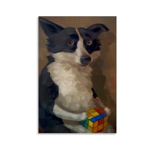 Poster, Motiv: Alison Friend When She's Not At Work You'll Find Her With Her Rubik's Cube, dekoratives Gemälde, Leinwand, Wandposter und Kunstdruck, moderne Familienschlafzimmer-Dekoration, Poster, 60 Poster, Motiv: Alison Friend When She's Not At Work You'll Find Her With Her Rubik's Cube, dekoratives Gemälde, Leinwand, Wandposter und Kunstdruck, moderne Familienschlafzimmer-Dekoration, Poster, 60 von ENLLVKCBR