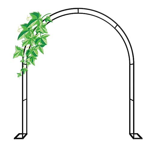 Rankgitter Verzinkt Rosenbogen Metall 120cm 140cm 180cm 200cm 350cm Breit Torbogen Rankhilfe Für Kletterrosen Und Clematis Rosenspalier Gartenbogen Stabiles Rosengestell Rostfrei Rankenbogen ( Size : von ENLLY