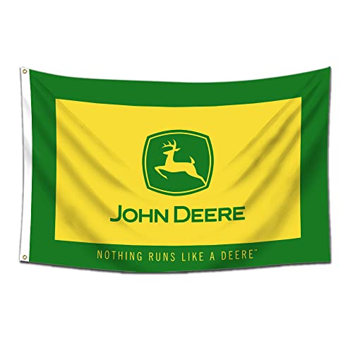 ENMOON John-Flaggen-Banner – Nothing runs like a (90 x 150 cm, doppelseitig, 3-lagig) 150D Polyester in Man Cave, Banner, Messingösen von ENMOON