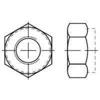 Enorm - din 985 Sechskantmutter, Polyamidklemmteil, niedrige Form (Standard), Edelstahl A2 M3 kp 100 Stk von ENORM