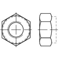 Din 985 Sechskantmutter, Polyamidklemmteil, niedrige Form (Standard), Edelstahl A2 M18 hp 25 Stk von ENORM