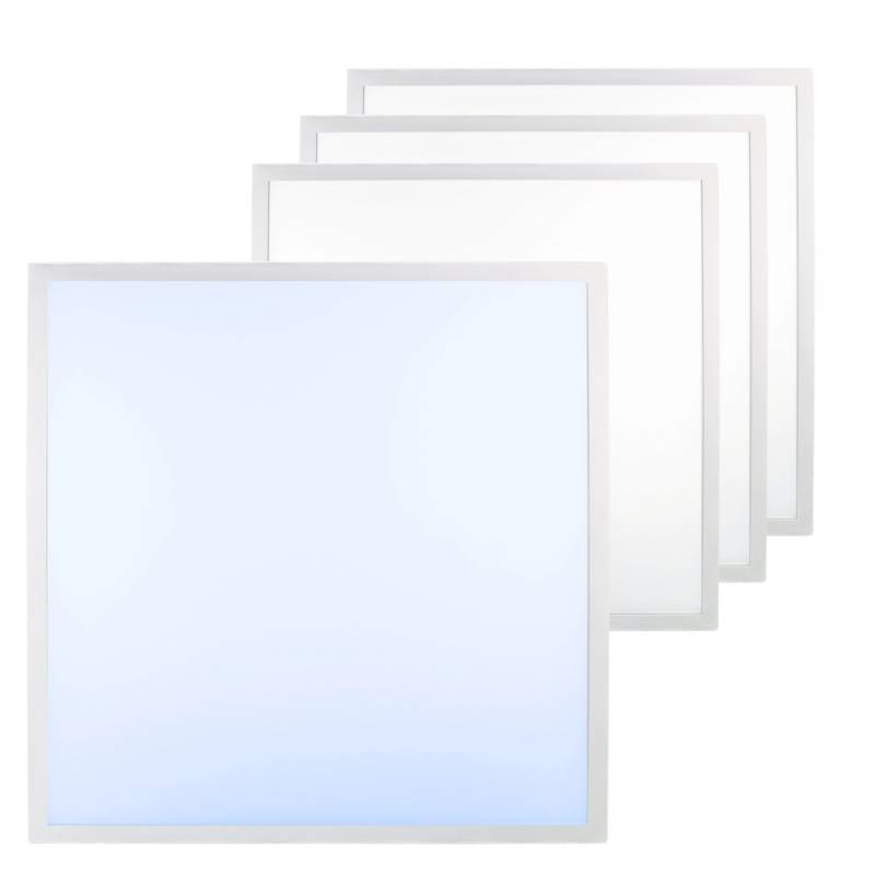 ENOVALITE 4er Pack LED Panel UGR Unter 19 62x62 cm Deckenleuchte 36W 3600Lm 6000K Kaltweiß Rasterleuchte mit Philips Driver von ENOVALITE