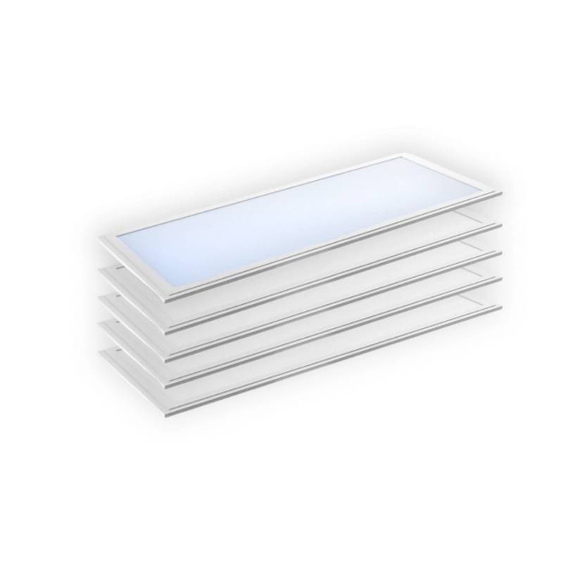 ENOVALITE 5er Pack LED-Panel 120x30 36W 3600lm Kaltweiß Deckenleuchte Flimmerfrei UGR22 Ultraflache Büro-Einbauleuchte mit PHILIPS Treiber von ENOVALITE
