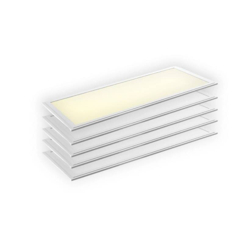 ENOVALITE 5er Pack LED-Panel 120x30 36W 3600lm Warmweiß Deckenleuchte Flimmerfrei UGR22 Ultraflache Büro-Einbauleuchte mit PHILIPS Treiber von ENOVALITE