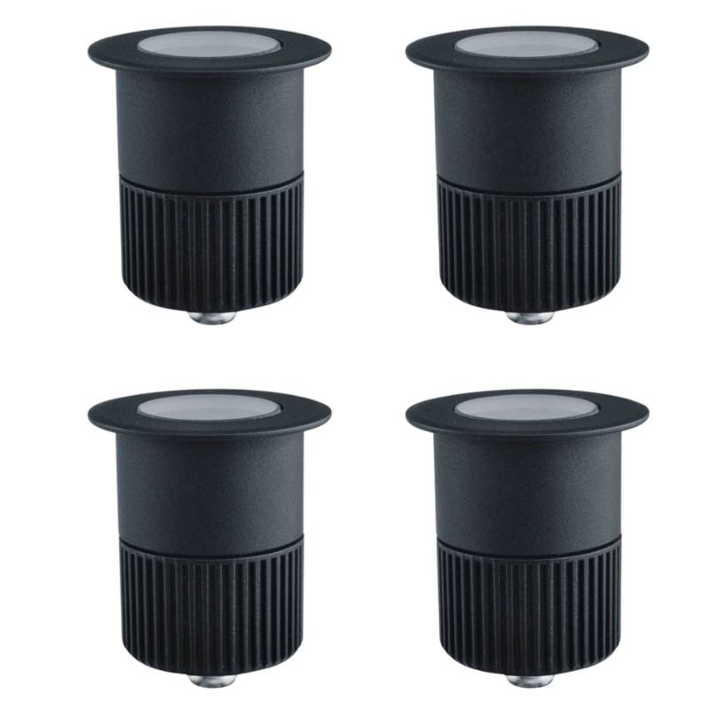 ENOVALITE LED Bodenleuchte Gartenstrahler 4er Set 4x5W 4x300lm IP67 Warmweiß Bodeneinbaustrahler von ENOVALITE