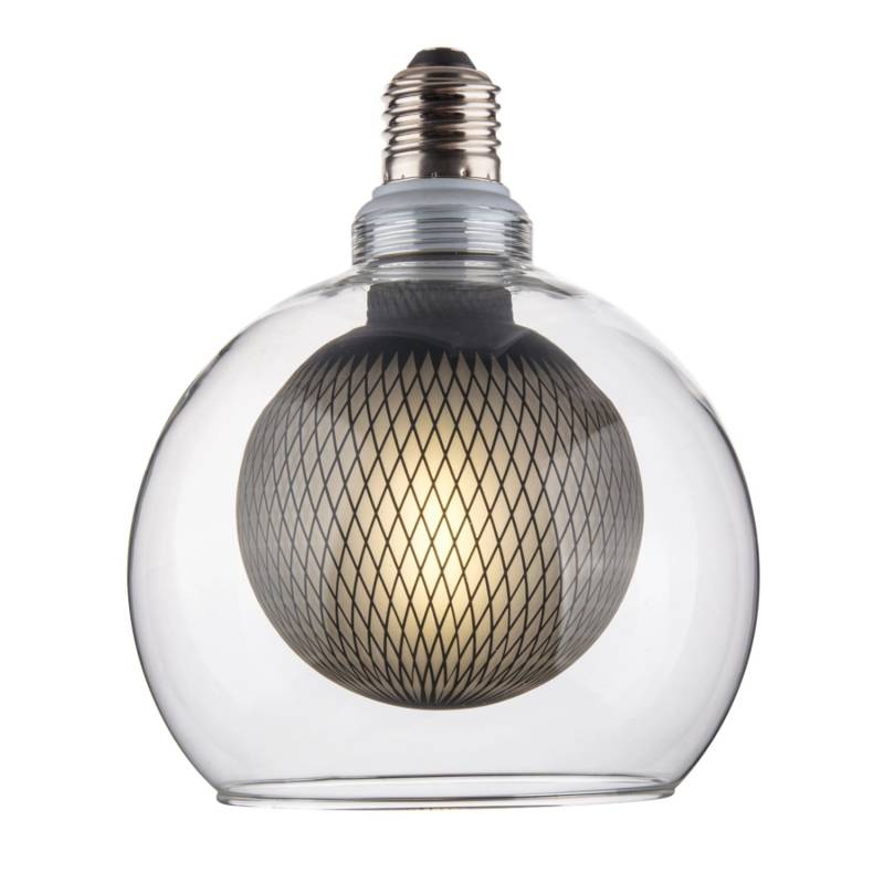 ENOVALITE LED Filament Leuchtmittel BUBBLE MESH E27 Dimmbar Warmweiß Glaskugel Gitter von ENOVALITE