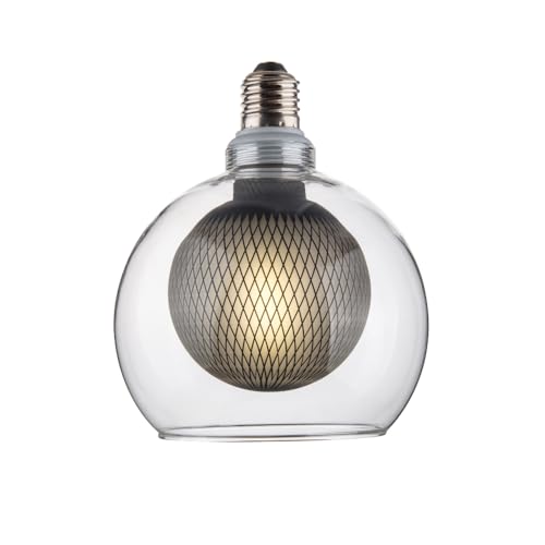 ENOVALITE LED Filament Leuchtmittel BUBBLE MESH - G125 E27 4W 470lm 2700K Warmweiß dimmbar - Vintage Design Ambiente Deko Glühbirne von ENOVALITE