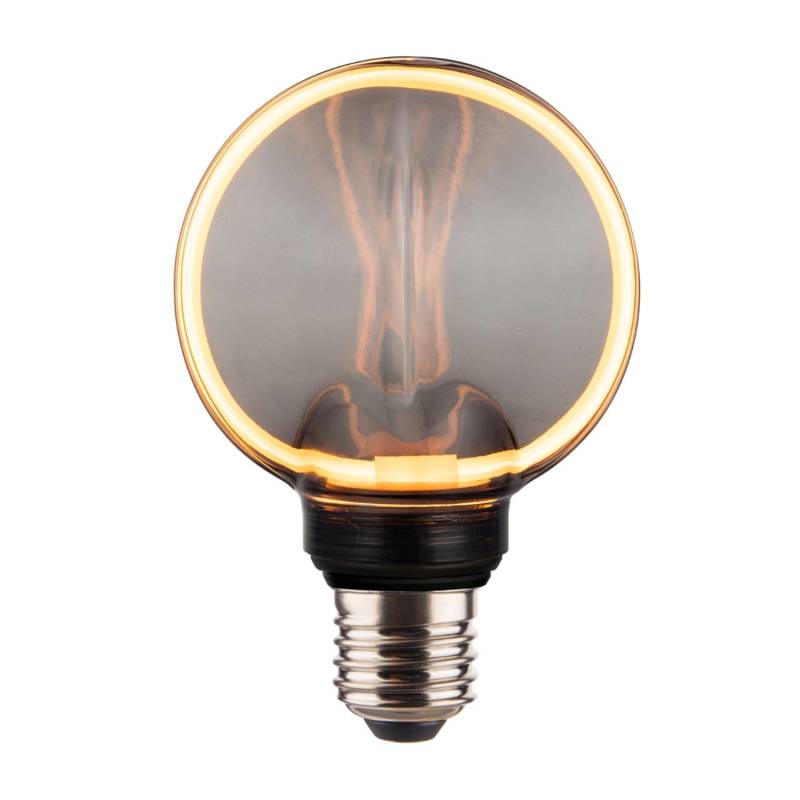 ENOVALITE LED Filament Leuchtmittel CIRCLE Smoke E27 Dimmbar Warmweiß Rauchglas Optik von ENOVALITE