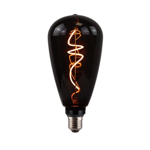 ENOVALITE LED Filament XL Leuchtmittel PEAR Smoke - E27 4W 40lm 1800K dimmbar - Vintage Design Ambiente Deko Edison Glühbirne Lampe von ENOVALITE