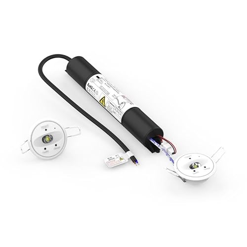 ENOVALITE LED Einbaustrahler mit 3h Notstrom-Akku und Test-Funktion, Dauer- und Notbetrieb, 40-45mm Einbauleuchte Notleuchte Notausgang Rettungsweg EXIT (mit Fernbedienung) ENOVALITE LED Einbaustrahler mit 3h Notstrom-Akku und Test-Funktion, Dauer- und Notbetrieb, 40-45mm Einbauleuchte Notleuchte Notausgang Rettungsweg EXIT (mit Fernbedienung) von ENOVALITE