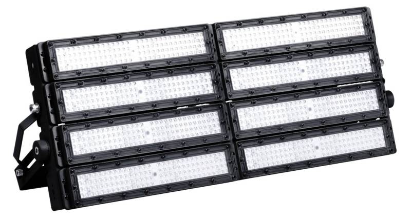 ENOVALITE LED Flutlichtstrahler Profi Stadion Fluter, 800 W, 5000 K (neutralweiß), 104000 lm, IP66, LED fest integriert, neutralweiß, LUMILEDS LEDs, Meanwell Netzteil von ENOVALITE