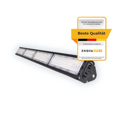 ENOVALITE LED Hallenleuchte 200W 5000K 4 Stück Neutralweiß 24000lm - Industrie Hallenstrahler für Werkstatt, Lager, Garage - 120lm/W IP65 IK10 ENEC – High Bay Industrielampe Hallenbeleuchtung von ENOVALITE