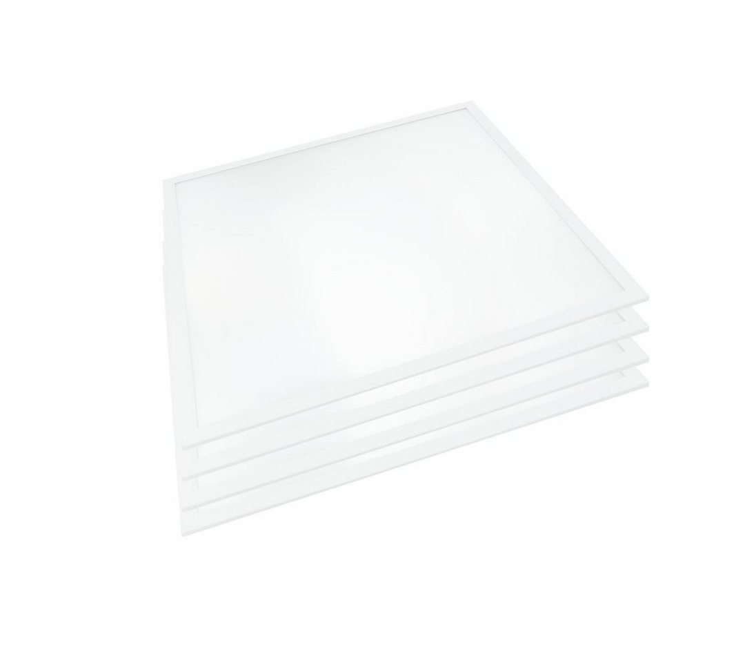 ENOVALITE LED Panel 4er Pack LED Panel, 62x62 cm, 36 W, 3600 lm, 3000 K, TÜV, LED fest integriert, warmweiß von ENOVALITE