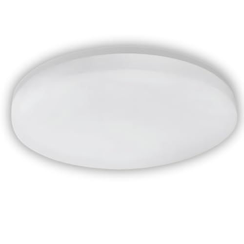ENOVALITE flache LED Aufbauleuchte Deckenlampe - Ø 220x50mm - 18W 1880lm - 4000K Neutralweiß - IP54 Deckenleuchte Badezimmer Küche Außenbereich Feuchtraum von ENOVALITE