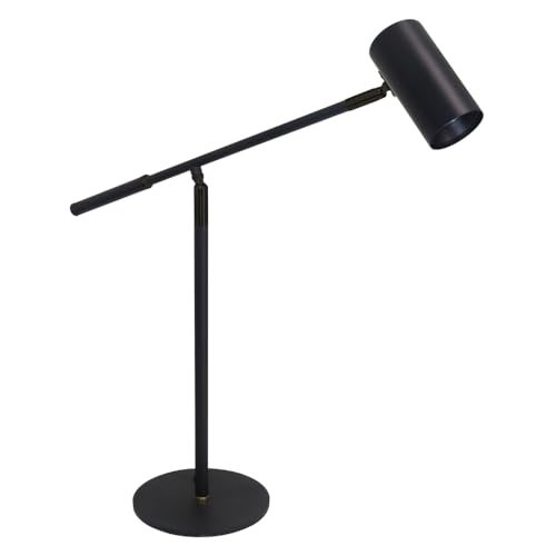 ENOVALITE moderne Tischleuchte SPOT, schwenkbar, GU10 Fassung, Aluminium, schwarz - Design Tischlampe Leselampe Strahler Schreibtisch Büro von ENOVALITE