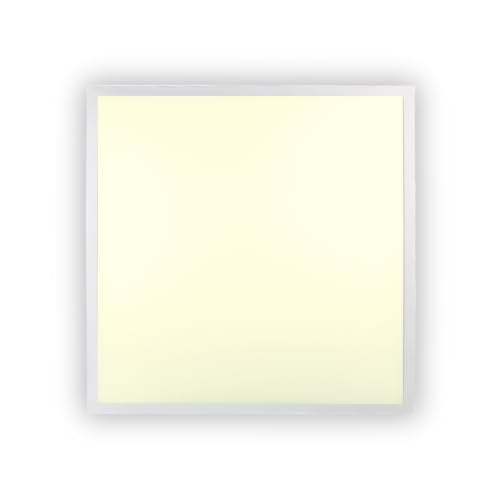 LED Panel, Deckenleuchte Büro, Rasterleuchte 62x62 cm, 36 W | 3600 lm | mit Marken-Netzteil | ENEC | LED Bürolampen für Rasterdecken (warmweiß, 1 Stück) von ENOVALITE