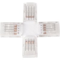 LED-Streifen Verbinder, X-förmig, 4 polig, für 10 mm RGB LED-Streifen geeignet LED-Streifen Verbinder, X-förmig, 4 polig, für 10 mm RGB LED-Streifen geeignet von ENOVALITE