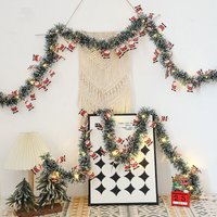 1 x Flauschige Weihnachtsmann-Lichterkette – gemütliche Weihnachtsbaum-Dekoration mit warmweißen Glühbirnen für Ferienhaus und Schlafzimmer, 3 m von ENOWELIR