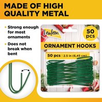 100er-Pack Haken für Weihnachtsdekoration – Unverzichtbare Haken für Weihnachtsdekoration – (Grün) von ENOWELIR