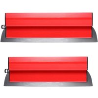 2-teiliges 40 cm und 60 cm langes Edelstahl-Gipskarton-Glättwerkzeug, Spachtel, Farbglättklingen, Schaber 2-teiliges 40 cm und 60 cm langes Edelstahl-Gipskarton-Glättwerkzeug, Spachtel, Farbglättklingen, Schaber von ENOWELIR