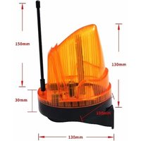 220-V-Blinklicht für Torantriebe, LED-Signalgerät für Tore mit Antenne, mehrere Farben 220-V-Blinklicht für Torantriebe, LED-Signalgerät für Tore mit Antenne, mehrere Farben von ENOWELIR