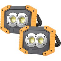 2er-Pack Arbeitsleuchten, 30 W wiederaufladbarer tragbarer Strahler 1500 lm mit Magnetfuß, 4 Akkus200 mAh für Outdoor, Camping, Wandern, Notfall, 2er-Pack Arbeitsleuchten, 30 W wiederaufladbarer tragbarer Strahler 1500 lm mit Magnetfuß, 4 Akkus200 mAh für Outdoor, Camping, Wandern, Notfall, von ENOWELIR