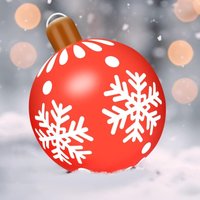 66 cm großer, riesiger, aufblasbarer Weihnachtsball, geeignet für Weihnachten, Heimdekoration und Gartendekoration im Freien 66 cm großer, riesiger, aufblasbarer Weihnachtsball, geeignet für Weihnachten, Heimdekoration und Gartendekoration im Freien von ENOWELIR