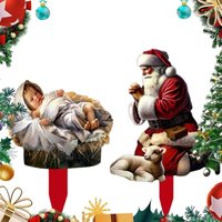 Acrylschilder - Weihnachtsdekoration für den Rasen im Freien - Acrylschilder - Flache Gartendekoration von ENOWELIR